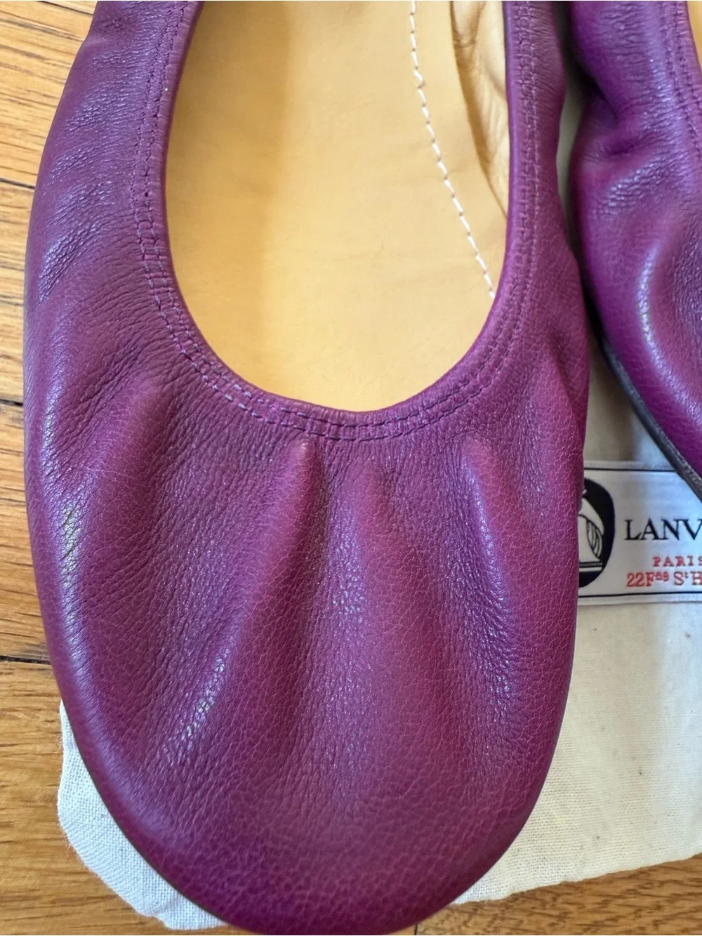 NWT Lanvin Purple Ballet Flats